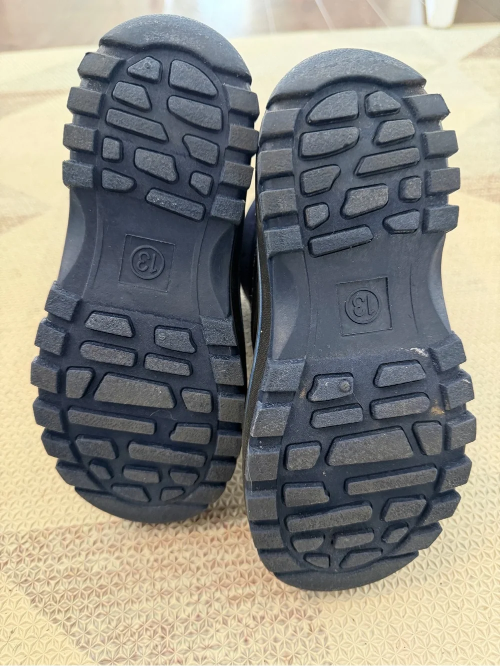Lands' End Navy Quilted Faux-Fur Winter Boots